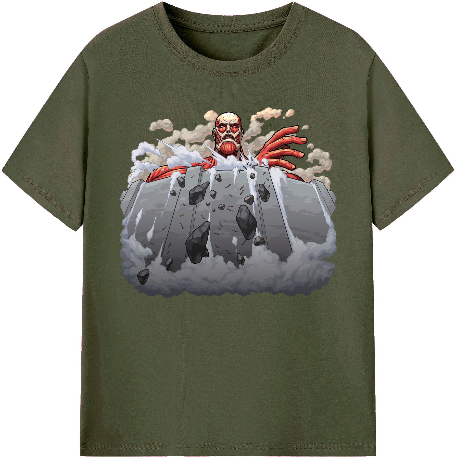 （画像用） 進撃の巨人 Attack on Titan 綿100％ メンズ半袖Tシャツ｜肌触りやわらか＆通気性
